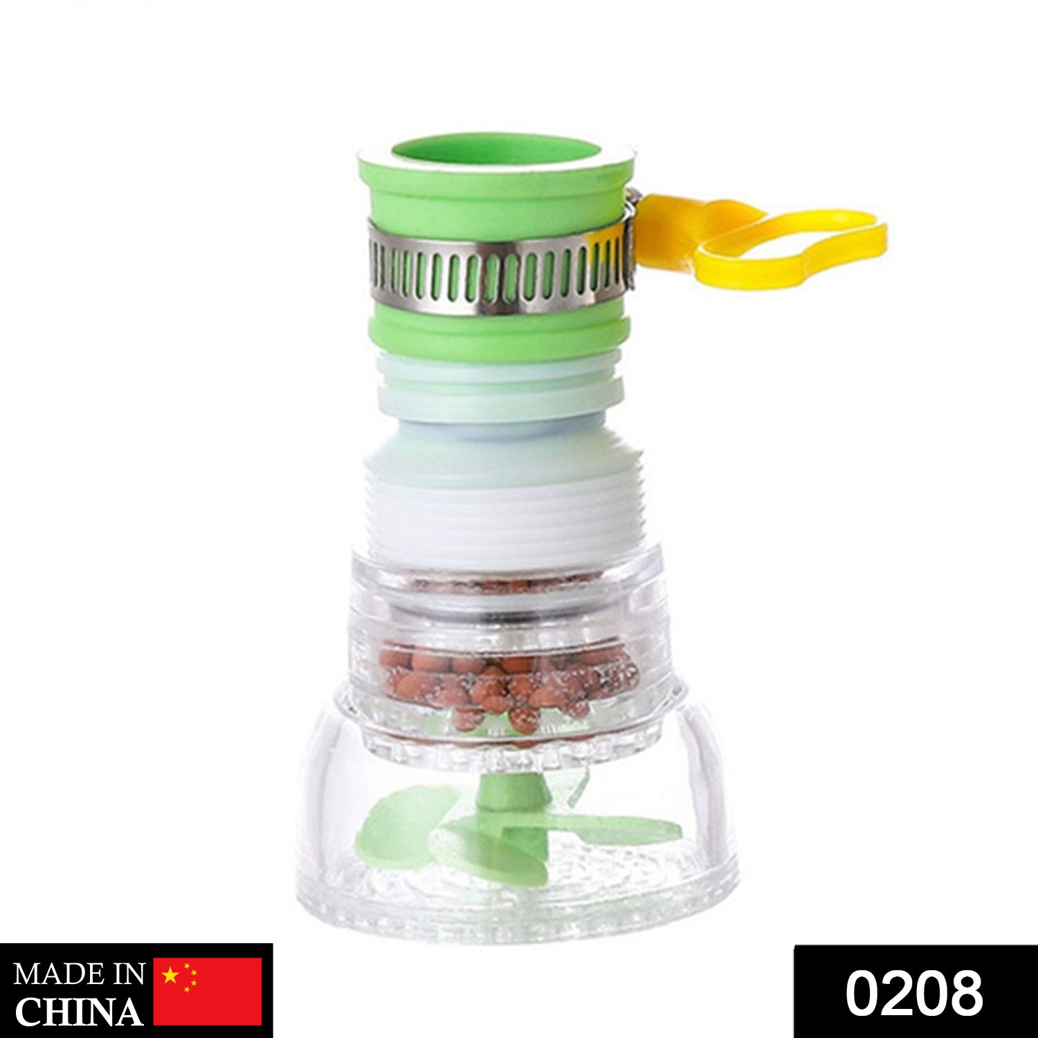 Close-up of a water-saving faucet regulator, demonstrating its adjustable design. Close-up of a water-saving faucet regulator, demonstrating its adjustable design.